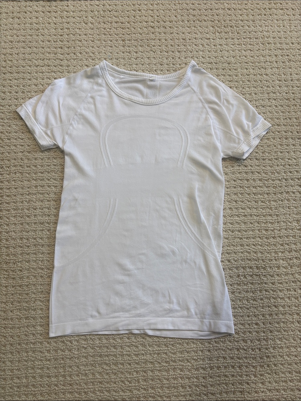 lululemon athletica White Short-Sleeve Seamless Performance Tee